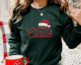 Mr. & Mrs. Clause Santa Sweatshirt, Christmas Couple Matching Printed Sweater, Personalised Husband Wife Xmas Jumper, Christmas Eve Outfits