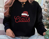 Mr. & Mrs. Clause Santa Sweatshirt, Christmas Couple Matching Printed Sweater, Personalised Husband Wife Xmas Jumper, Christmas Eve Outfits