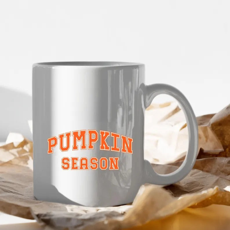 Halloween Pumpkin Season Mug, Vintage Spooky Season Printed Mug, Pumpkin Spice Cup, Halloween Ceramic Coffee Cup, Fall Halloween Party Gifts