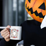 Lets Go Ghouls Halloween Mug, Spooky Boo Ghost Coffee Mug, Retro Funny Ghost Ceramic Printed Mug, Fall Halloween Coffee Cup, Halloween Gifts