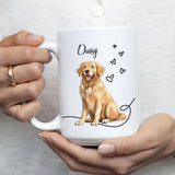 Personalised Pet Photo Mug, Custom Mug With Pet Name & Photo, Dog Mom Printed Mug, 11oz Ceramic Coffee Cup, Christmas Gifts for Pet Lovers