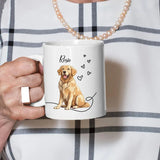 Personalised Pet Photo Mug, Custom Mug With Pet Name & Photo, Dog Mom Printed Mug, 11oz Ceramic Coffee Cup, Christmas Gifts for Pet Lovers