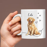 Personalised Pet Photo Mug, Custom Mug With Pet Name & Photo, Dog Mom Printed Mug, 11oz Ceramic Coffee Cup, Christmas Gifts for Pet Lovers