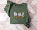 Retro Pooh Ghost Halloween Sweatshirt, Funny Pooh Ghost Embroidered Sweater, Vintage Fall Halloween Jumper, Spooky Season, Halloween Outfits