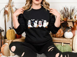 Halloween Nurse Ghosts Sweatshirt, Cute Halloween Ghosts Printed Jumper, Halloween Nursing Tops, Nurse Sweaters, Halloween Gift for Doctors