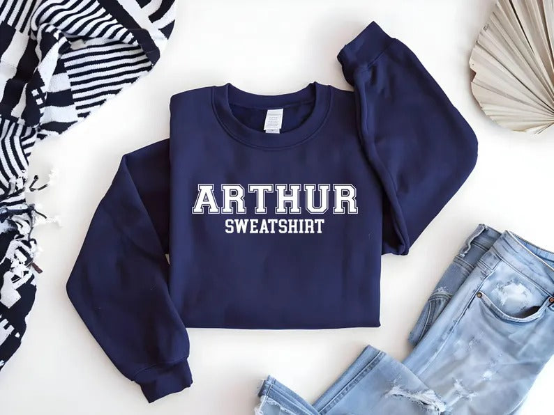 Personalised Sweatshirt, Custom Name or Text Crewneck, Your Own Text Monogram Jumper, Matching Couple Sweater, Mom Sweater, Mothers Day Gift
