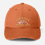 Denali National Park Embroidered Cap, Vintage Camping Dad Hat, National Park Baseball Hat, Nature Theme Mountain Hiking Hat, Gift for Him