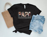 Personalized Father's Day Shirt for Dad, Custom Family Photo Dad T Shirt, Father's Day Gift for Grandpa, Dad Birthday Tee Tops, Gift for Him