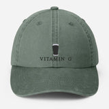 Vitamin G Pint Baseball Cap, Vintage G Mens Embroidered Cap, Dad Hat Adjustable Beer Stout Hat, Mens Vitamin Baseball Cap, Boyfriend Gifts
