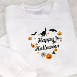 Happy Halloween Sweatshirt, Funny Halloween Pumpkins Sweater, Autumn Fall Printed Jumper for Adults, Halloween Party Family Clothing Gifts