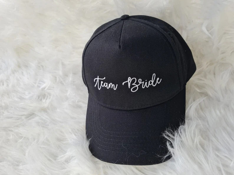 Embroidered Team Bride Baseball Cap, Future Mrs Summer Vintage Hat, Low Profile Bride Anniversary Hat, 6 Panel Snapback Hat Gifts for Bride