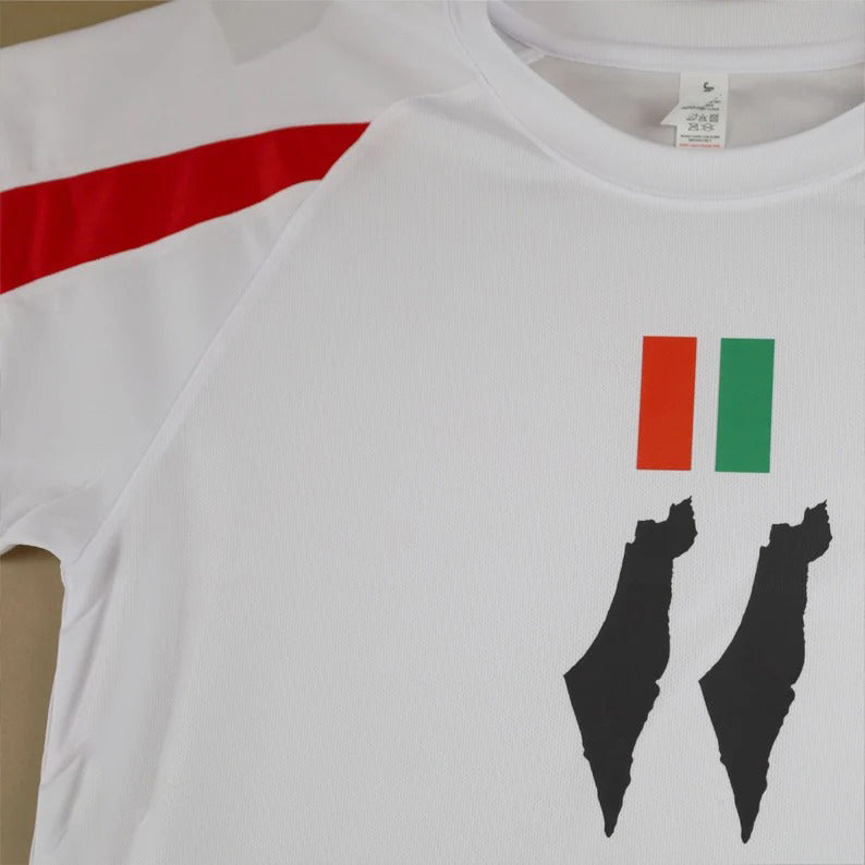 Palestine Football Shirt, Palestine Maps Flag Design Printed T Shirt, 100 Polyester Shirt, Palestine Football Lover Tees, Palestine FC Shirt