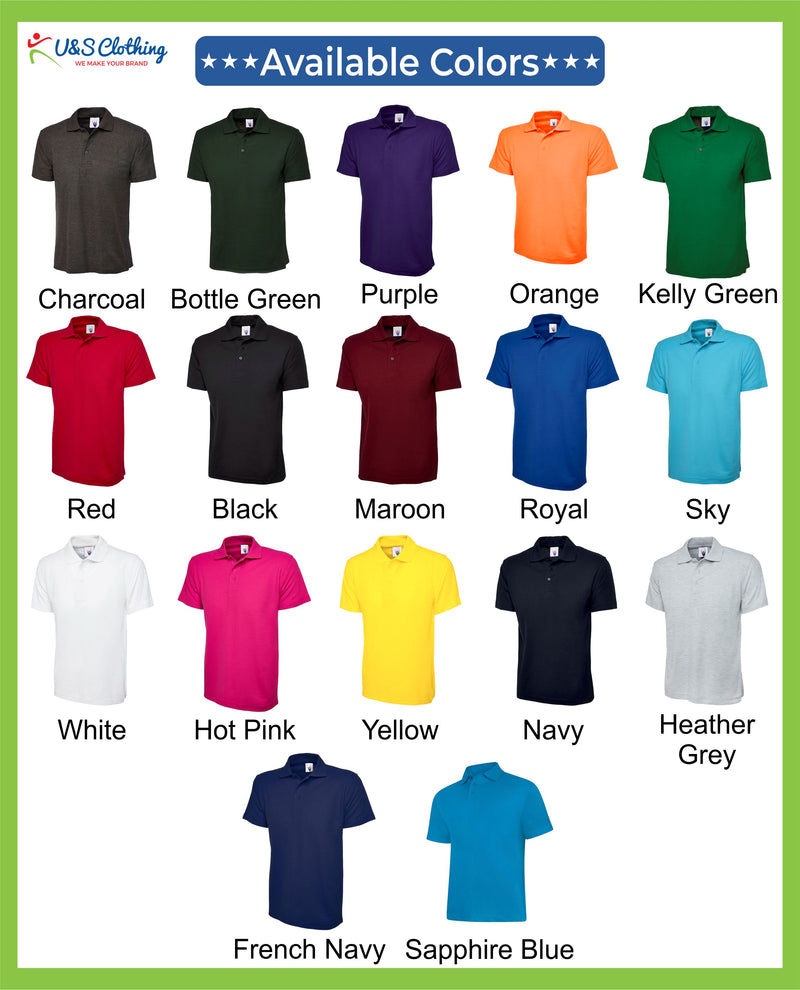 Customised Mens Polo Shirt, Golf Embroidery Polo Tee Shirt, Personalised Initials Monogrammed Matching Tshirt, Golfer Lover Gift for Husband